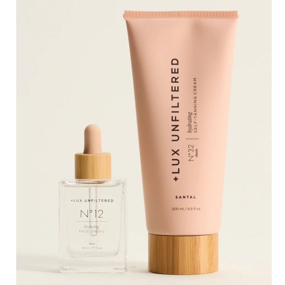 Lux Unfiltered Self Tanning Face Drops & Lotion